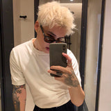 シンプルハーフスリーブニット(3COLOR)CT1160