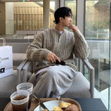 ラウンドネックケーブルニット(2COLOR)CT1096