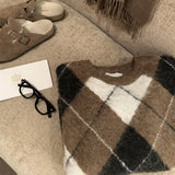 ウァームチェックニットCT1200