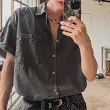 ウォッシュドハーフスリーブシャツCT1133