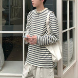 ラウンドネックボーダーカットソー(2COLOR)CT1091