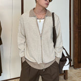 ストライプフルジップニット(3COLOR)CT1165