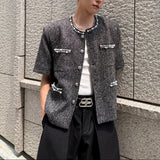 パールビジューノーカラージャケットCJ1043