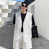 ワッフル地風ベストセットアップ(2COLOR)CS1010