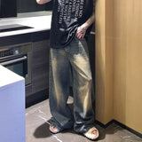 ウォッシュドワイドレッグデニムCB1045