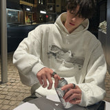 バックプリントパッチワークフーディ(2COLOR)CT1184