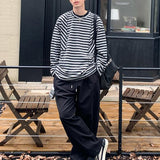 ラウンドネックボーダーカットソー(2COLOR)CT1091