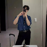 5分丈デニムシャツ(2COLOR)CT1083