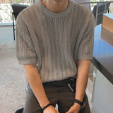 ラウンドネックサマーニット(2COLOR)CT1055