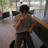 ラウンドネックサマーニット(2COLOR)CT1055