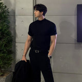 ボトルネック半袖ニット(2COLOR)CT1073