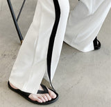 ライン入りスリットストレートパンツ(2COLOR)CB1046