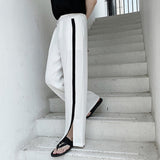 ライン入りスリットストレートパンツ(2COLOR)CB1046