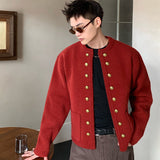 ゴールドボタンノーカラージャケット(3COLOR)CJ1051