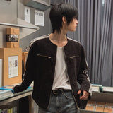 ダブルラインノーカラージャケットCJ1084