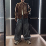 ウォッシュドワイドレッグデニムパンツCB1072