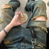 ハイダメージストレートデニムCB1058