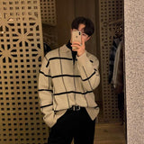 ウィンドウチェックハーフジップニット(2COLOR)CT1094