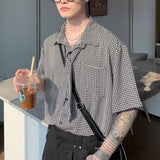 タイ付きチェックハーフシャツCT1138