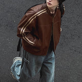 ダブルラインレザージャケット(2COLOR)CJ1047