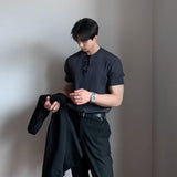 ベーシック半袖リブニット(4COLOR)CT1080