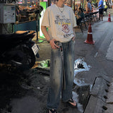 グラフィック刺繍Tシャツ(2COLOR)CT1119