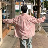 スプリングカラーチェックシャツ(2COLOR)CT1117