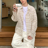 スプリングカラーチェックシャツ(2COLOR)CT1117