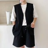 ワッフル地風ベストセットアップ(2COLOR)CS1010