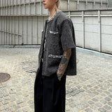 パールビジューノーカラージャケットCJ1043