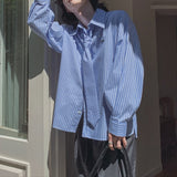 タイ付きストライプシャツ(2COLOR)CT1113