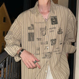 プリントストライプシャツ(2COLOR)CT1156