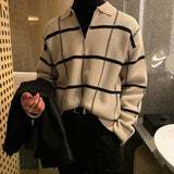 ウィンドウチェックハーフジップニット(2COLOR)CT1094