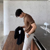 ベーシック半袖リブニット(4COLOR)CT1080