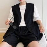 ワッフル地風ベストセットアップ(2COLOR)CS1010