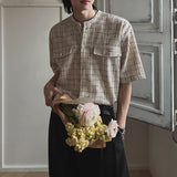 ラウンドネックチェックカーディガン(2COLOR)CT1153