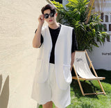 ワッフル地風ベストセットアップ(2COLOR)CS1010