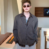 チェックシャツレーヤードカーディガン(2COLOR)CT1206