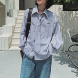 タイ付きストライプシャツ(2COLOR)CT1113