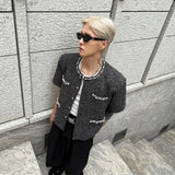 パールビジューノーカラージャケットCJ1043