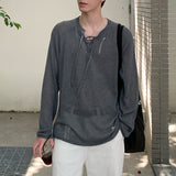 レースアップダメージニット(4COLOR)CT1155