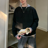 フーディ付きレイヤードニット(2COLOR)CT1103