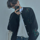 ジャカードフラワーカーディガンCT1202