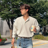 リブヘンリーネックカットソー(2COLOR)CT1209