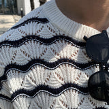 ウェーブボーダーニット(2COLOR)CT1067