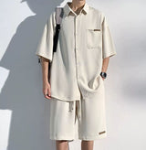 ハーフシャツセットアップ(3COLOR)CS1014