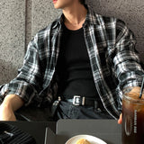 トーンオントーンチェックシャツCT1168