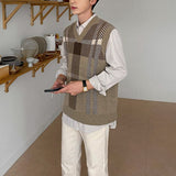 チェックニットベスト(2COLOR)CT1196