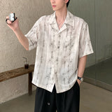 シアーペイントラペルシャツ(2COLOR)CT1146