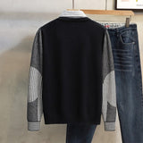 レイヤード風シャツニット(3COLOR)CT1049